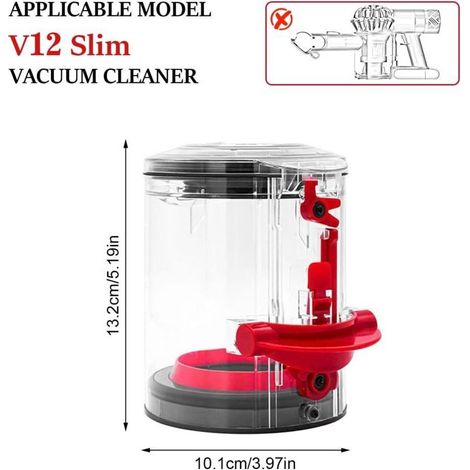 Contenitore per la spazzatura per Dyson, ricambi per Dyson V12 Slim, cartuccia di ricambio migliorata per aspirapolvere Dyson V12 Slim (1/3)