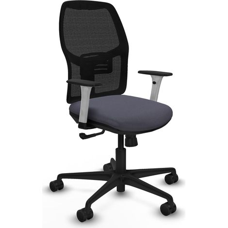 Chaise de bureau piqueras y crespo moderne noir blanc (1/2)