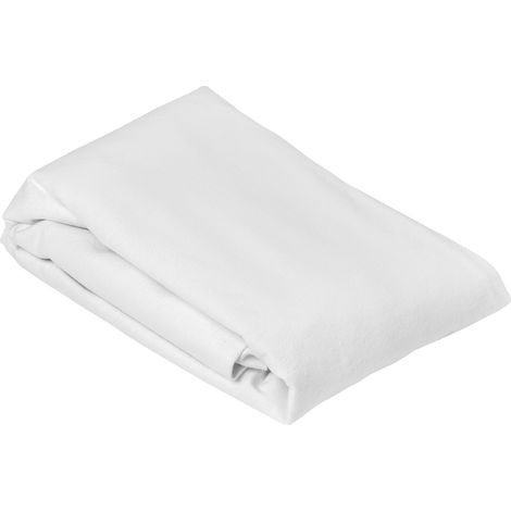 Protection de lit en molleton imperméable Blanc 120x190 cm