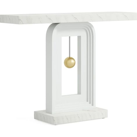 Mesa consola blanca 100 x 30 x 82 cm HOMVRA (1/5)