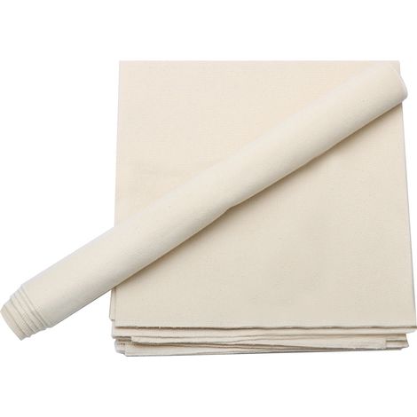 Toile de fermentation pour pâte à pain baguette, 100 % coton non blanchi et inaltérable, idéale pour la fermentation des baguettes. Tailles S/M/L/XL. (1/5)