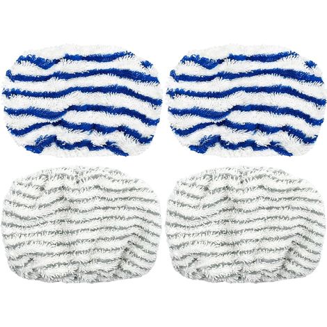 4-teiliges Zubehörset für Rowenta Clean & Steam ZR005801/RY7/RY8, Dampfreinigungsgeräte-Zubehör, Dampfreiniger-Zubehör, waschbare Mikrofaserpads