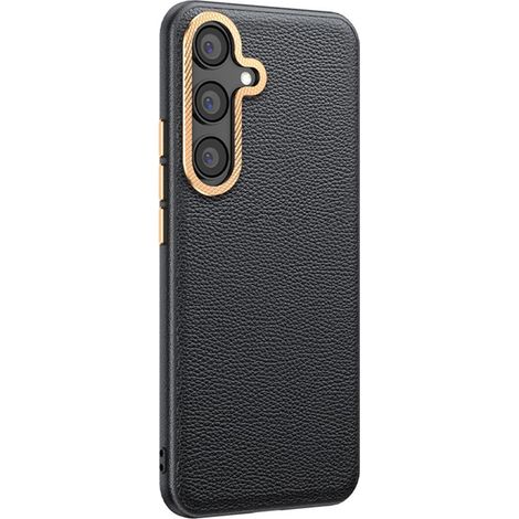 Étui en cuir pour Samsung Galaxy S25+ Plus, hybride cuir, gris (1/5)
