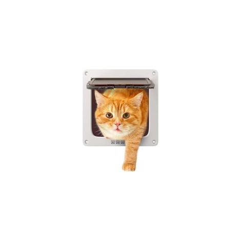 Chatière à fermeture magnétique 4 positions pour chats et chiens de petite taille-S