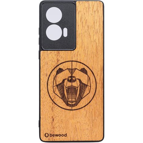 Custodia in legno Bewood per Motorola Edge 50 Fusion MERBAU BEAR (1/2)