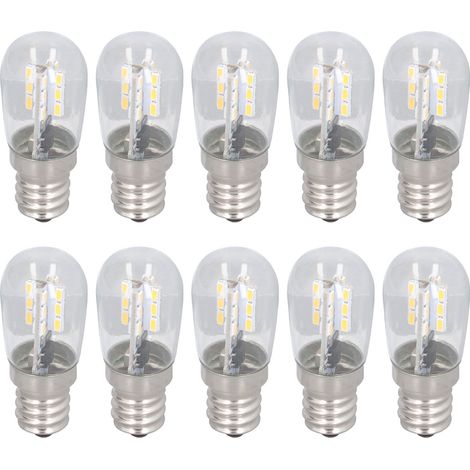 Lot de 10 ampoules LED E12 en verre, petites ampoules pour plafonnier ou applique murale, 500 lm, pour chambre ou bureau, 220 V (1/5)