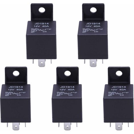 Convient aux relais 12V 40A à 5 broches, applicable aux automobiles, motos, navires et vélos. (1/5)