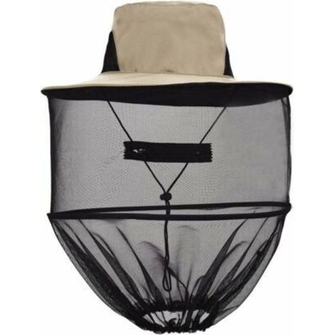 Chapeau d'Apiculteurs Chapeaux d'Apiculture avec Voile en Maille Contre Abeille Chapeau avec Filet Contre Moustique Insectes Chapeau de Soleil
