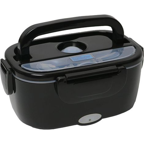 Lunch Box Chauffante 3 en 1,Lunchbox et repas nomade,Boite repas chauffante, 80 Watts, 1.5L, 24V Stainless Steel Lunch Box, Suitable for Travel and Office Use. (1/4)