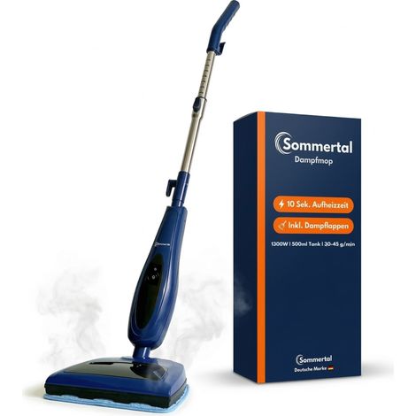 Sommertal Dampfreiniger für Böden 2-in-1 – Dampfmop mit Saugfunktion / Steam Cleaner, 1200W, 500ml Tank, elektrischer Bodenwischer, ohne Chemie (1/5)