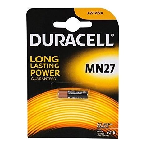 Duracell batteria pila alcalina MN27 1pz 12V per GPS, dispositivi medici ecc.