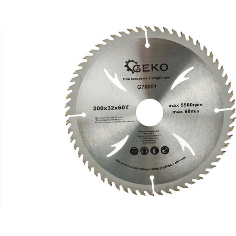 Hoja de sierra para madera 200x32x60T(agujeros) (50)