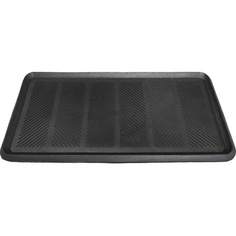 Schuhabtropfschale aus Gummi - 40 x 80 cm - Große Schuhablage mit hohem Rand (1/2)