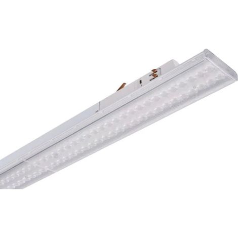 Linéaire LED sur rail triphasé 150cm 45/50/55/60W ajustable blanc - Blanc Neutre - SILUMEN