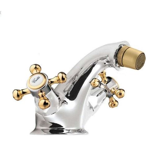 Sapho Antea - Mitigeur de bidet avec bonde, chrome/doré 3182 (1/2)