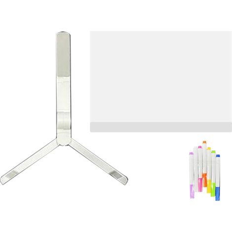 Tableau mémo LED Hariumiu avec stylos 7 couleurs, réutilisable et facile à utiliser. Tableau lumineux en acrylique avec marqueurs et éclairage LED. (1/5)