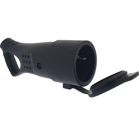 FPLUS electricidad base aerea bipolar goma con tt negra 44305 (1/4)