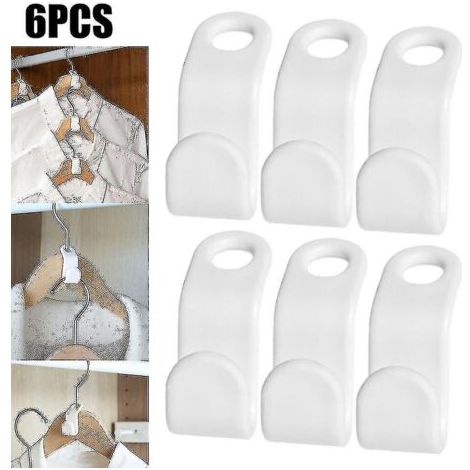 Cintre pour vêtements, connecteur de placard, crochet en cascade, Clip pour la maison, gain de place (1/5)