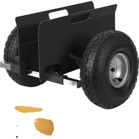 Chariot de panneau, capacité lourde, design réglable, noir (1/2)