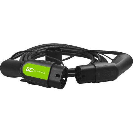Green Cell® GC Tipo 2 EV Cable de carga Coche eléctrico PHEV 3,6kW 16A Tipo 2 de Tipo 2 5 metros fase única (1/4)