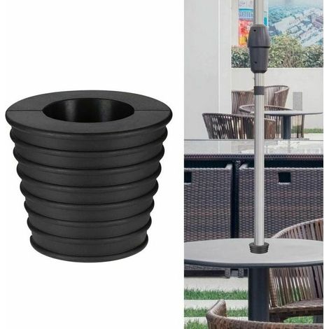1 Pied de parasol, stabilisateur pour table de terrasse, réducteur de trou 1,5 cm, adapté aux mats de parasols jardin (1/5)