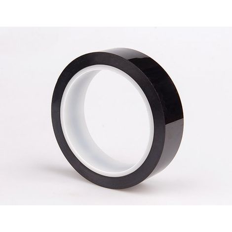 Film adhésif vinyle noir laqué brillant - Kit - Convient pour les finitions chromées noires, les cadres de fenêtres, les montants de portes - 6 cm (1/5)