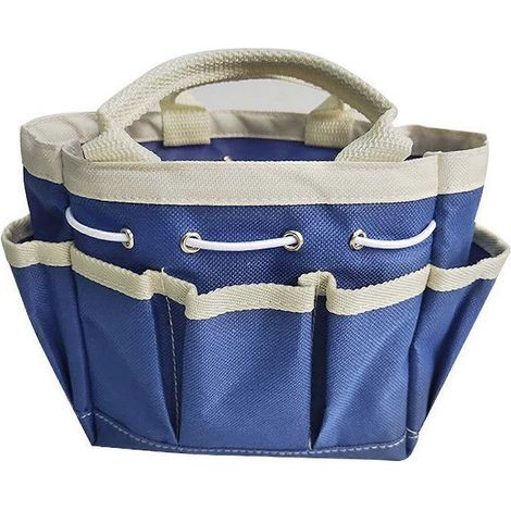 Sac fourre-tout de jardinage, sac à outils de jardinage pour femme, sac de rangement réutilisable pour outils de jardin, pour l'intérieur et l'extérieur, 15 x 15 x 10,5 cm (1/4)