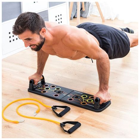 PULSHER : Plateau de Pompes avec Sangles de Résistance (1/5)