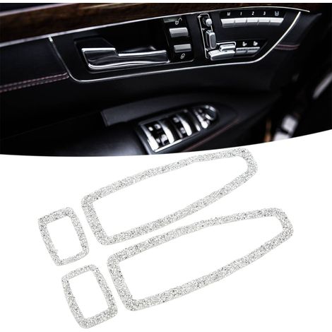 Dekorative und reflektierende Fensterheber-Bedieneinheit, kompatibel mit BMW F30 F31 F32 (4 Stück) Typ A (1/5)