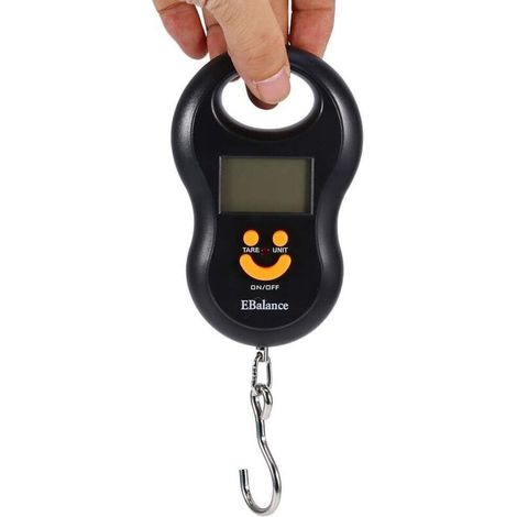 Balance portative, balances accrochantes de Poids de l'affichage à Cristaux liquides 50kg / 10g LCD, échelle électronique de Crochet de Bagage