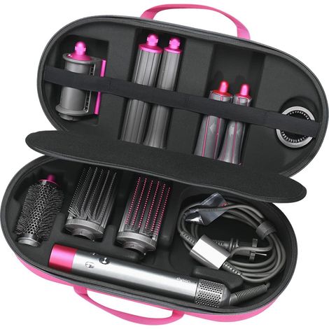 pour cheveux longs et bouclés – Styler avec une coque rigide résistante couleur or rose (1/5)