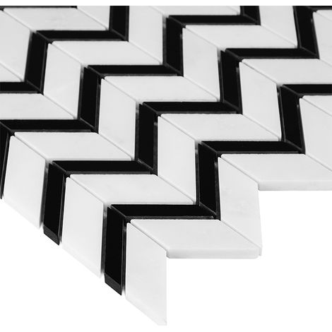 Mosaïque Pure White Chevron Mix (1/5)