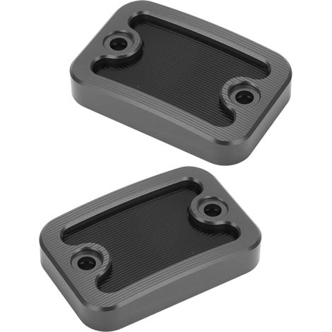 2x bouchon réservoir liquide frein avant gauche droite aluminium masse CNC pour NMAX155 NMAX125 2015-2020 noir (1/5)