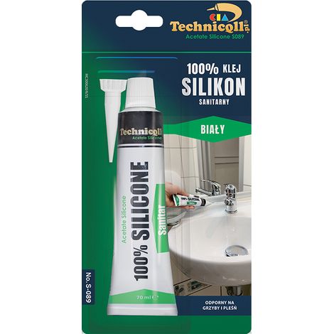 Technicqll silicone sanitario bianco 70 ml - S-089