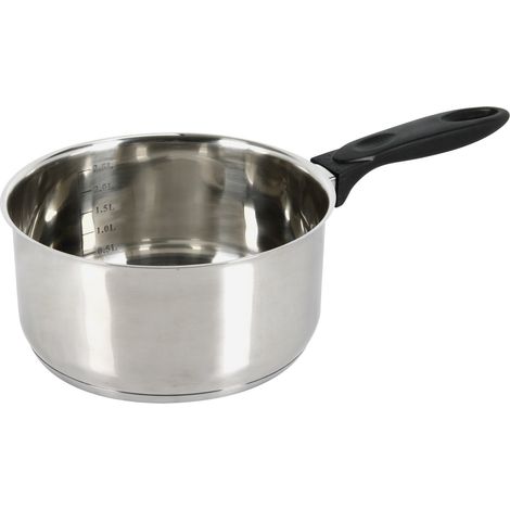 Crealys 501207 - Pentolino in Acciaio Inox, ø 20 cm, Colore: Grigio