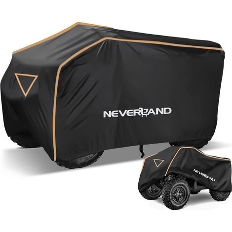 Quad Abdeckplane 210x120x115cm 420D wasserdicht winddicht reversibel XL orange/schwarz (1/5)