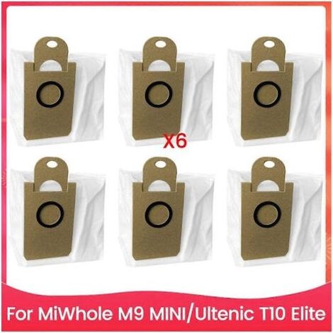 Ensemble de 6 sacs à poussière pour aspirateur MiWhole M9 MINI et Ultenic T10 Elite (1/5)