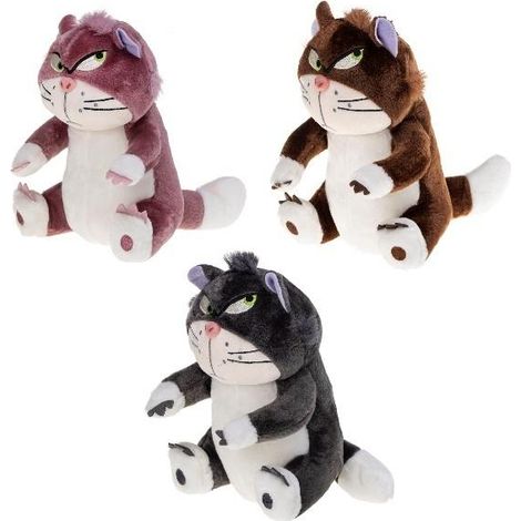 Katze mit zotteligem Kopf, 25 cm, Mix-Rosetten-Plüschtier
