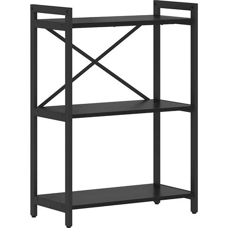 Maison Exclusive - Bücherregal Schwarz Eichen-Optik 60 x 30 x 85