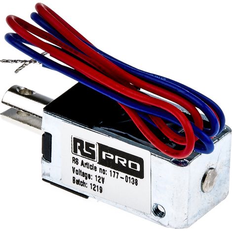 Electroaimant linéaire RS PRO 12 V 16 x 14 x 30 mm ( Prix pour 1 ) (1/3)