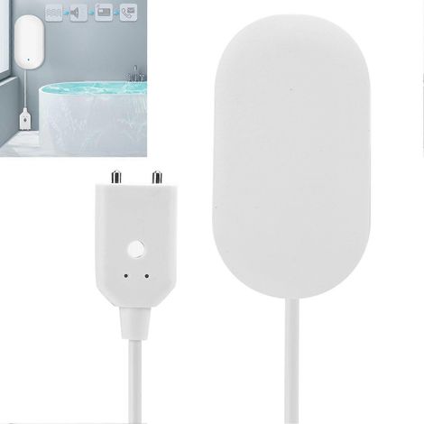Détecteur de fuites d'eau sans fil intelligent et sensible 433 MHz avec alarme sonore pour la maison (1/5)