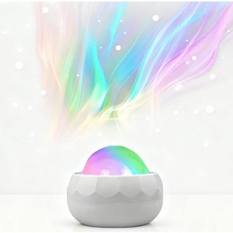 Galaxy Aurora Lights Projektor-Nachtlicht mit schillernden Sternen, Fernbedienung, einstellbarer Geschwindigkeit und Helligkeit, USB-Anschluss, Sternenhimmel-Dekoration (1/5)