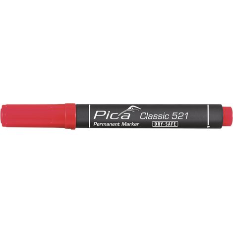 Pennarello indelebile Linea rossa classica 2-6mm punta a scalpello PICA (Per 10)