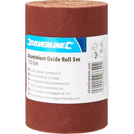SILVERLINE Aluminium Oxide Roll 5m (1/4)