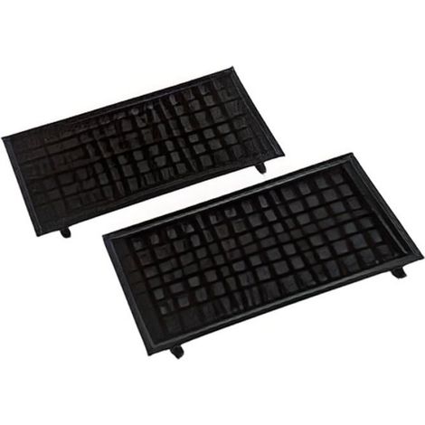 Plaques Gaufre - Pour Gaufrier Simply Invent Mini SW32 - Noir - Lot De 2