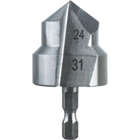 Foret à Gradins PPR - Acier à Roulements - Fût Hexagonal - Pour Réparation de Tubes Eau - Diamètre Max 32 mm (1/5)
