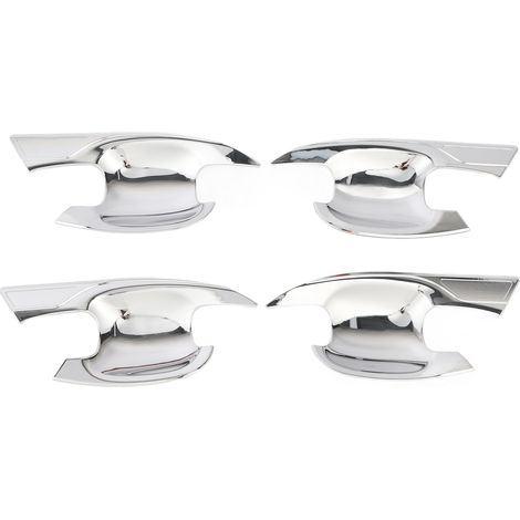 Fundas protectoras para las carcasas de las manijas exteriores de las puertas Subaru Outback 2020-2023, ABS, color plata, juego de 4 (1/5)