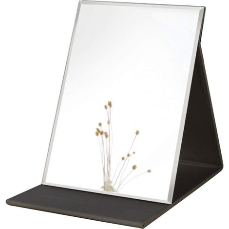 Grand Miroir de Maquillage Portable Super HD Multi Stand Angle Main Libre/Portable/Table Pliable 8.27X5.9 Pouces (1/5)