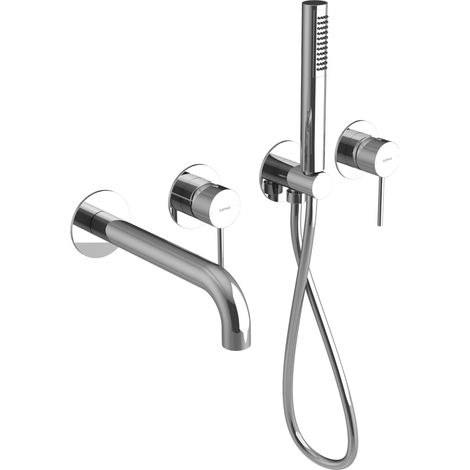 ULTRAMIX Mitigeur de bain à encastrer avec douchette, chrome