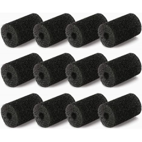 12 pièces de Rechange pour épurateur de Queue Polaris pour Queue de Tuyau de Nettoyeur de Piscine Vac-Sweep - Convient à 180,280,360,380,480,3900 Mousse à l'extrémité du Tuyau